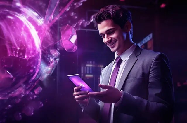 Excited Filipino player winning a jackpot prize on 2201 mobile platform